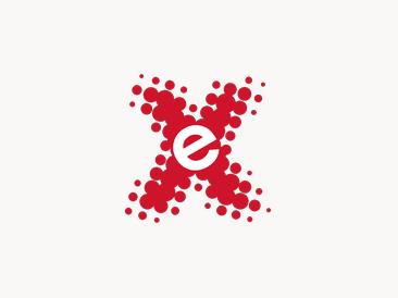 Logo de Equis Inmobiliaria: una X roja